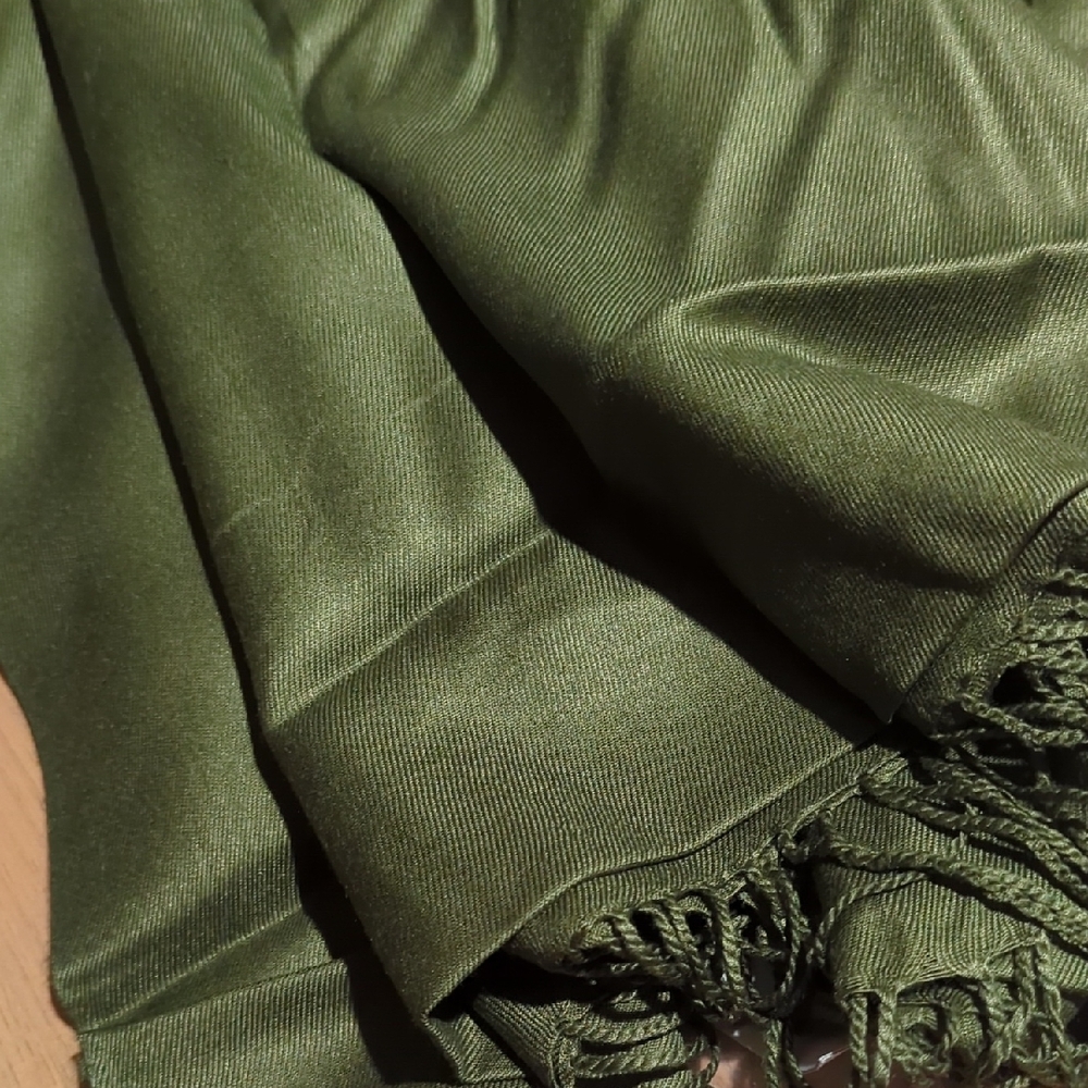 Olive Green Scarf / Shawl